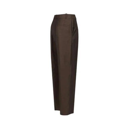High-Waisted Pleated Trousers