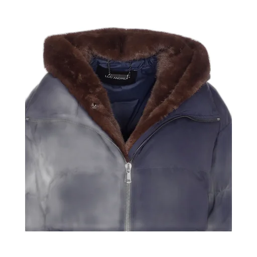 Down Puffer Jacket With Fur Hood