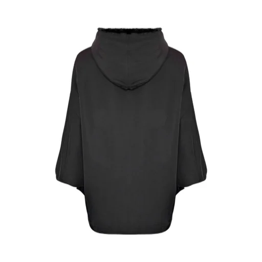 Hooded Faux Fur Cape