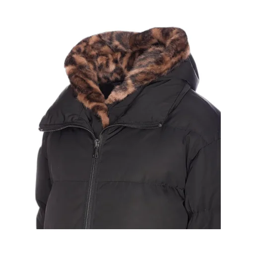 Down Puffer Jacket With Fur-Lined Hood
