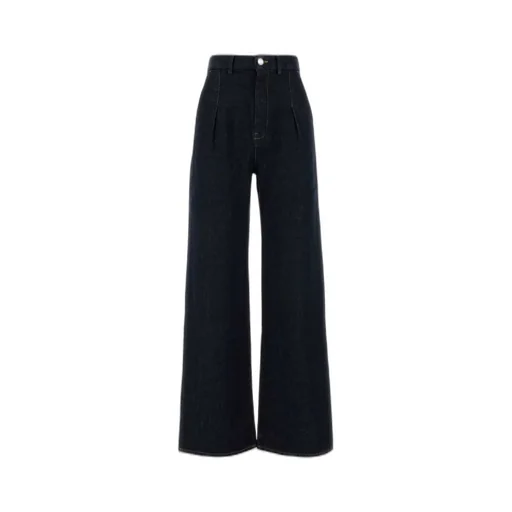 Wide-Leg Denim Jeans