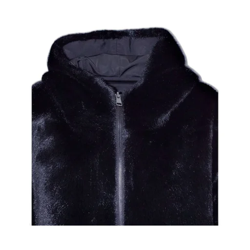 Hooded Faux Fur Cape