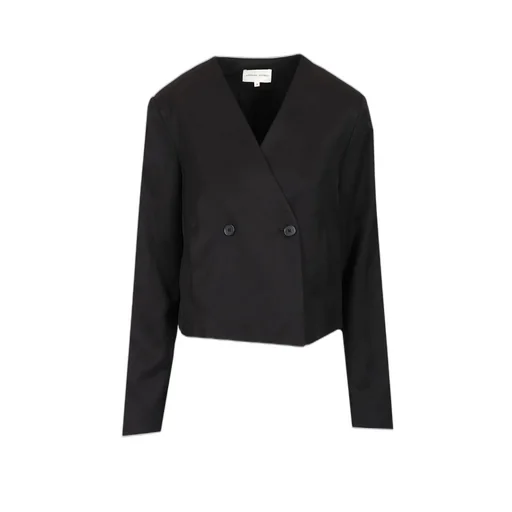 Cropped Double-Breasted Blazer
