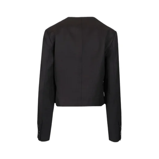 Cropped Double-Breasted Blazer