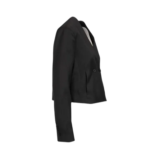Cropped Double-Breasted Blazer