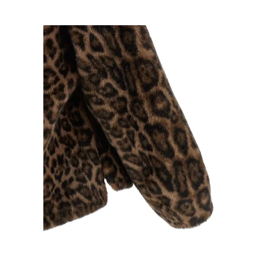 Leopard Print Faux Fur Jacket