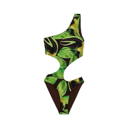 One-Shoulder Cutout Swimsuit