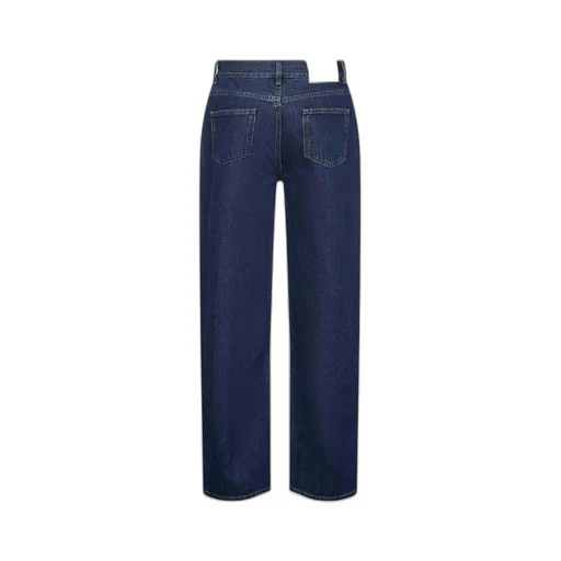 High-Waisted Straight-Leg Jeans