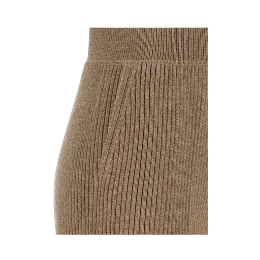 Ribbed Wide-Leg Pants
