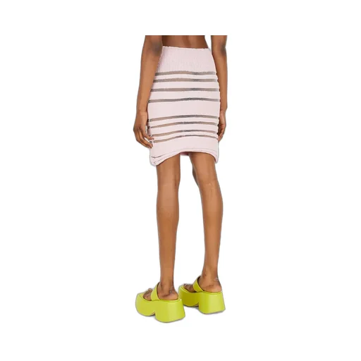 Striped Knit Mini Skirt