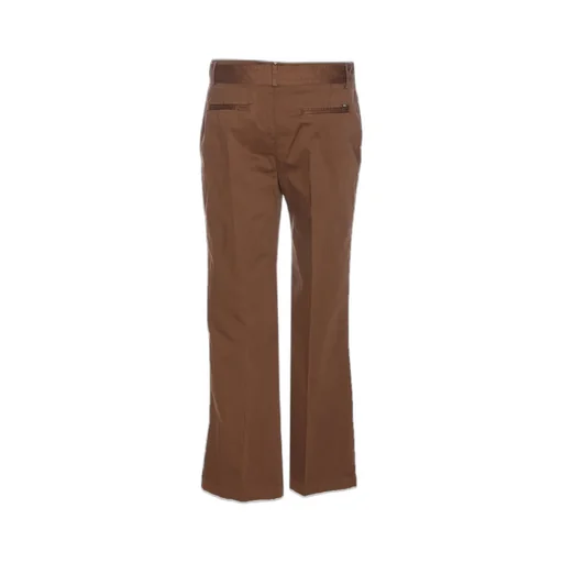 High-Waisted Flared Trousers