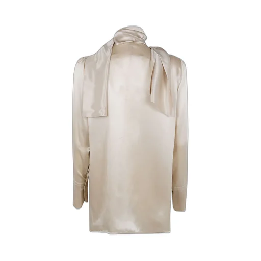Satin Blouse With Bow Neck