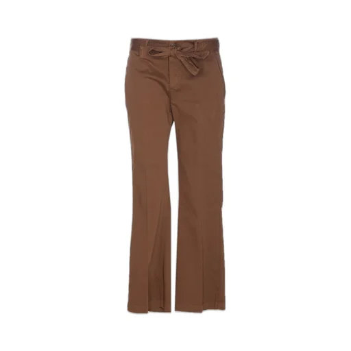 High-Waisted Flared Trousers