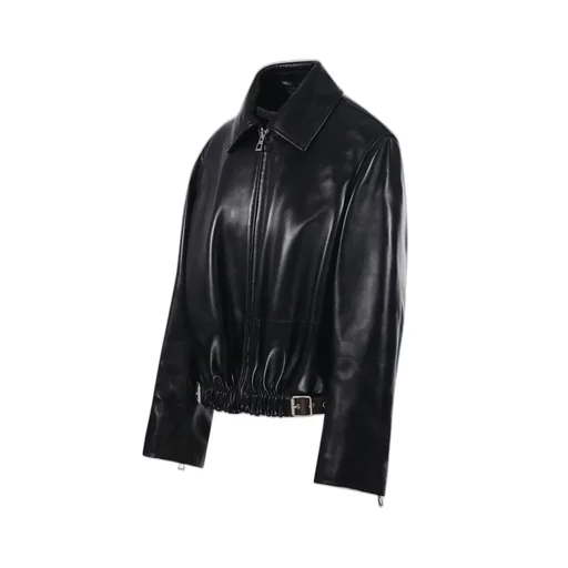 Leather Bomber Jacket