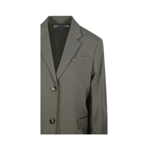 Single-Breasted Blazer With Tie Detail