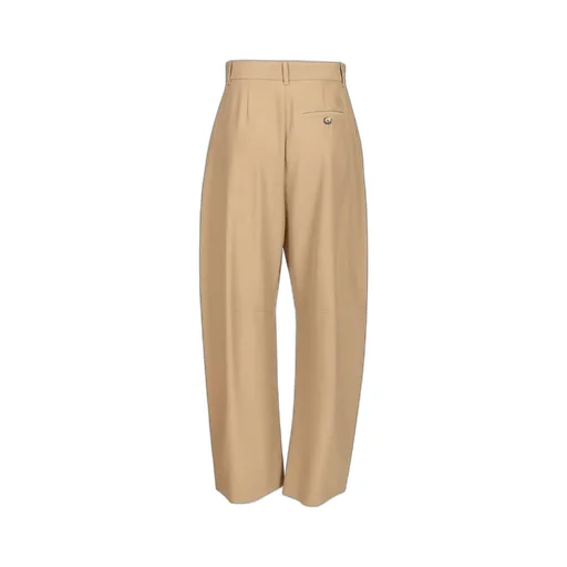Wide-Leg Pleated Trousers