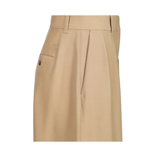 Wide-Leg Pleated Trousers