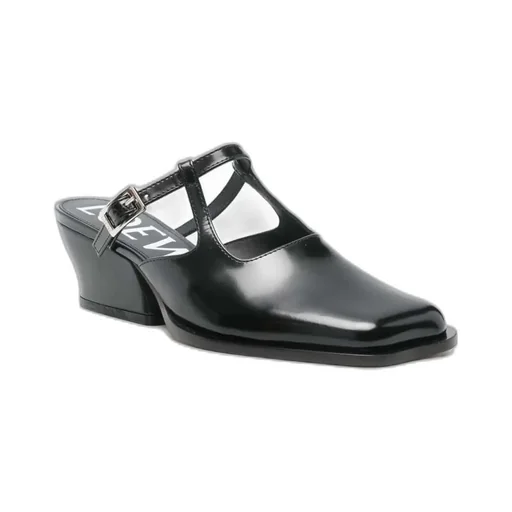 Mary Jane Heeled Mules