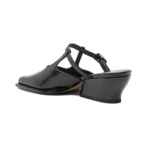 Mary Jane Heeled Mules