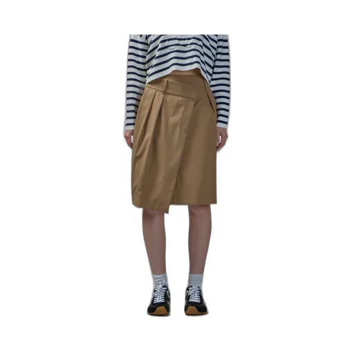 Asymmetric Wrap Skirt