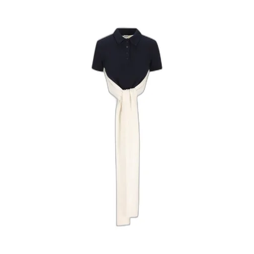 Polo Shirt With Scarf Detail