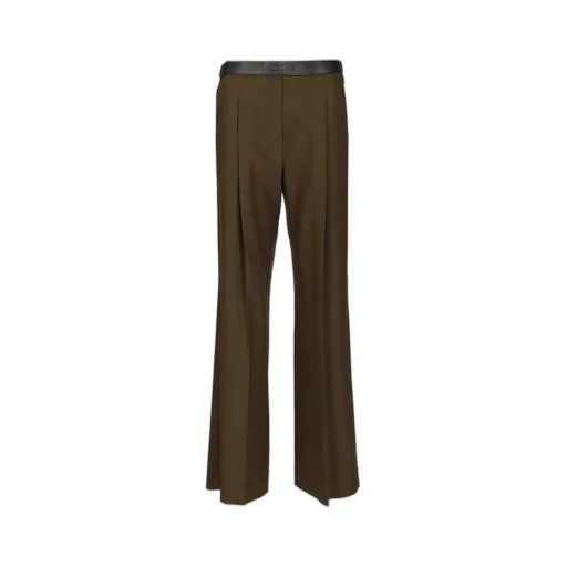 High-Waisted Flared Trousers