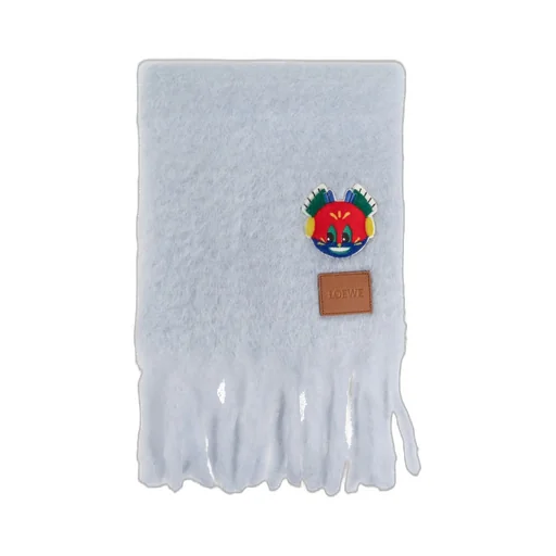 Scarf With Cartoon Appliqué
