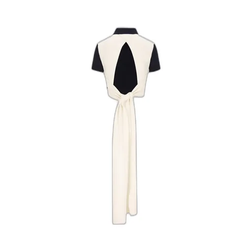 Polo Shirt With Scarf Detail