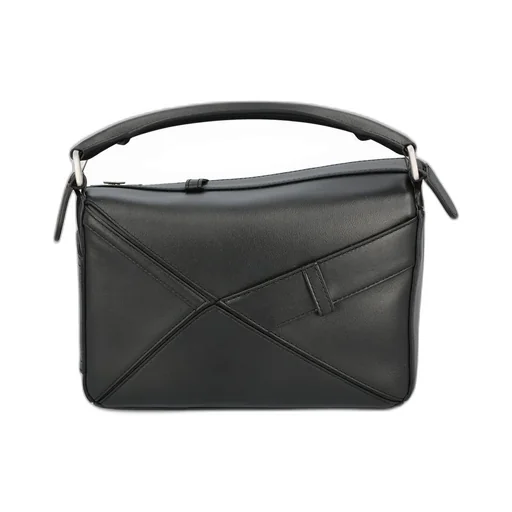 Puzzle Bicolor Leather Shoulder Bag