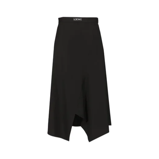 Asymmetric Midi Skirt