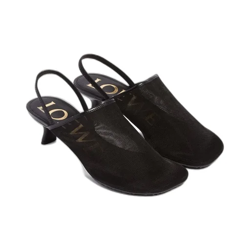 Mesh Slingback Heels
