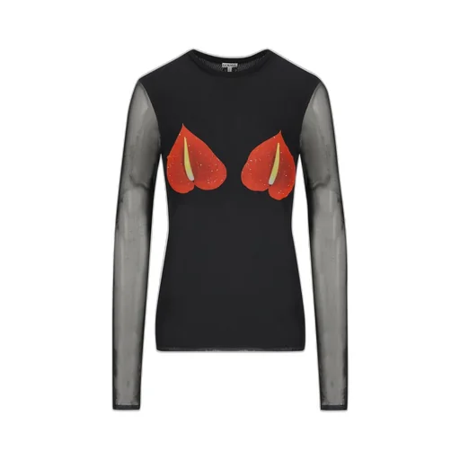 Long Sleeve Mesh Top