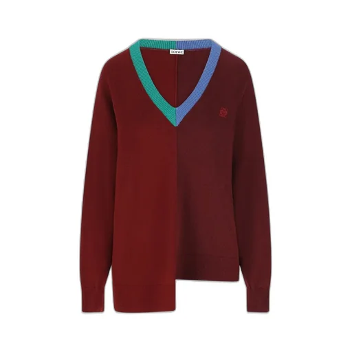 Colorblock V-Neck Sweater