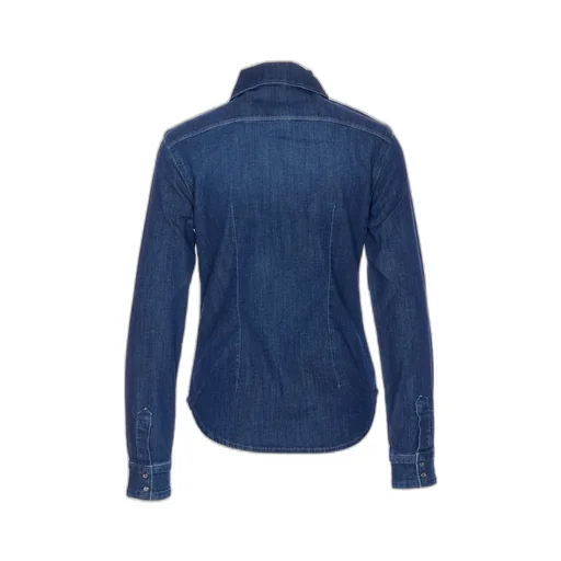 Denim Shirt With Rhinestones