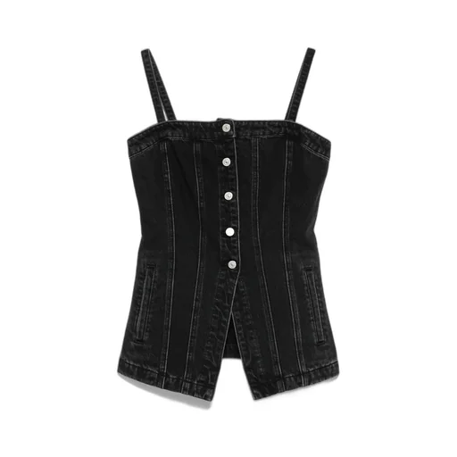 Denim Corset Top