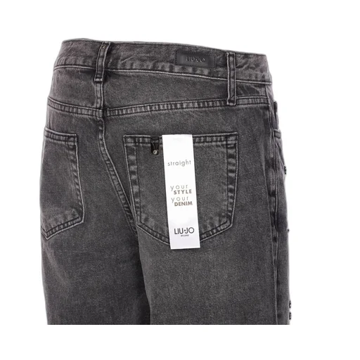 Straight Leg Jeans With Embellishments