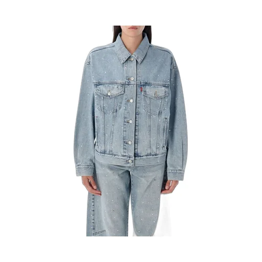 Denim Jacket With Rhinestones