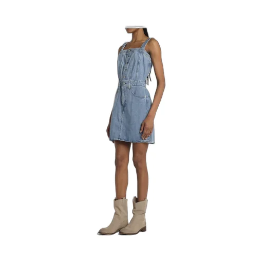 Denim Pinafore Dress