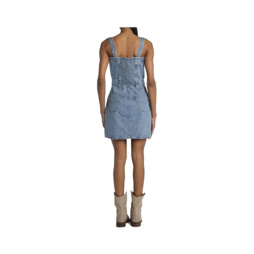 Denim Pinafore Dress