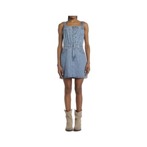 Denim Pinafore Dress