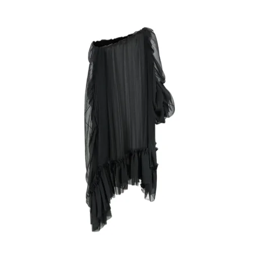 One-Shoulder Ruffled Dress