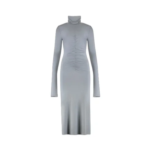 Turtleneck Ruched Dress