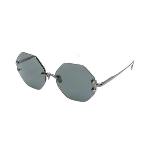 Octagonal Rimless Sunglasses
