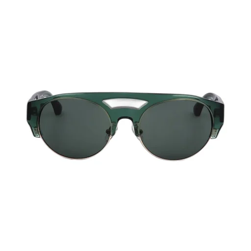 Round Sunglasses With Double Bridge
