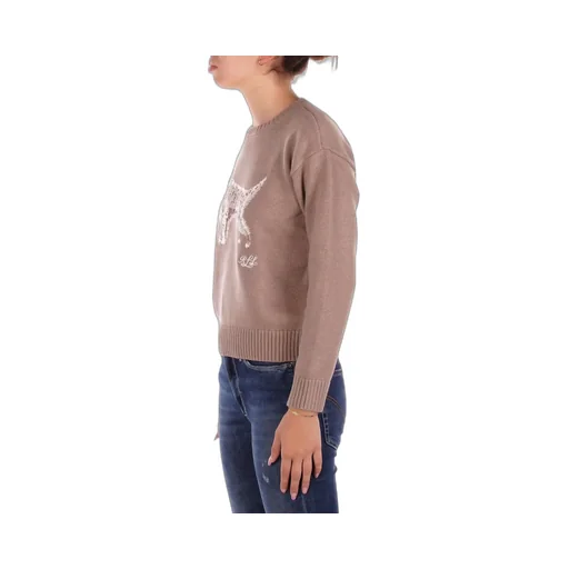 Crewneck Sweater With Dog Intarsia