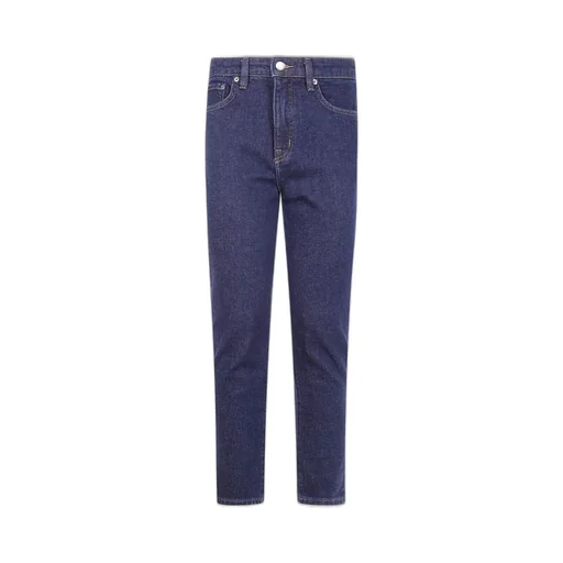 High-Rise Straight-Leg Jeans