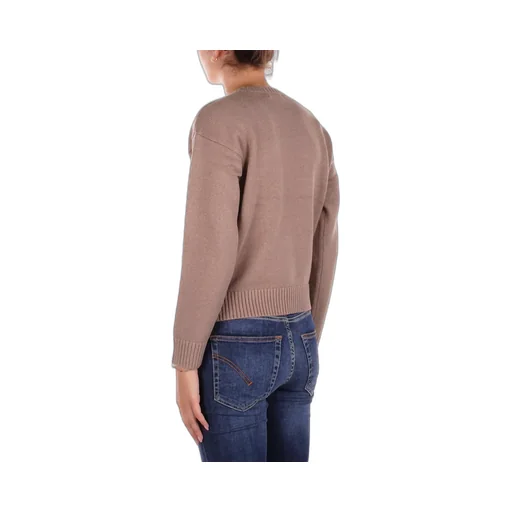 Crewneck Sweater With Dog Intarsia