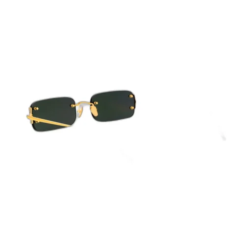 Rectangular Rimless Sunglasses