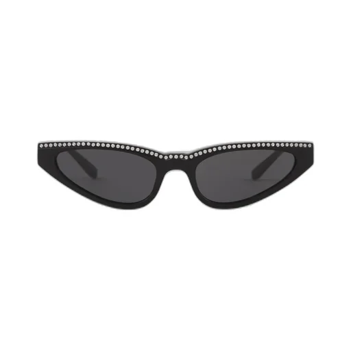Cat-Eye Sunglasses With Crystal Embellishments