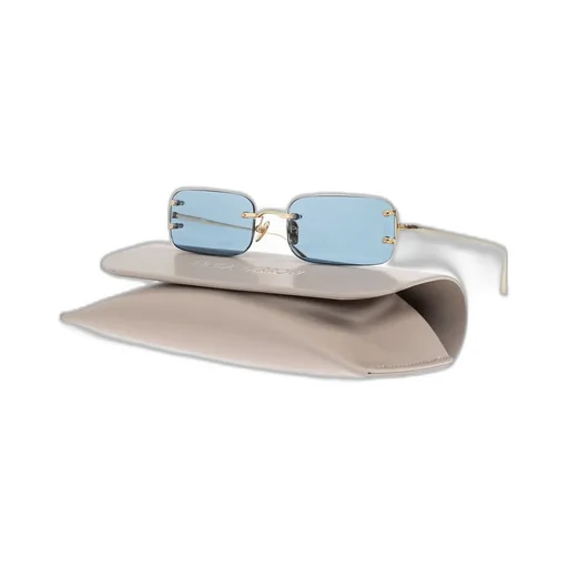 Rectangular Rimless Sunglasses